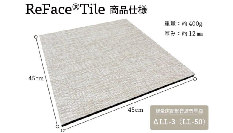 防音耐水マット「リフェイスタイル(Reface Tile)」/株式会社ピアリビング