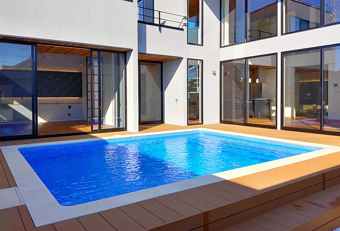 ユニット式スイミングプール『マジラインプール』