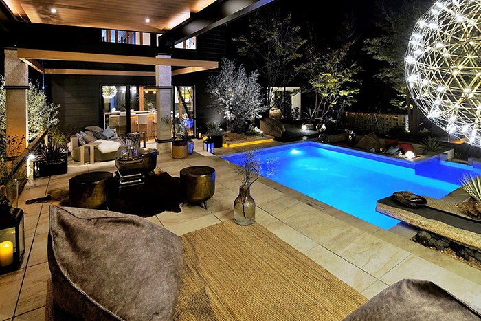 ラグジュアリー マジラインプール ろ過機一体型プール 機械室不要