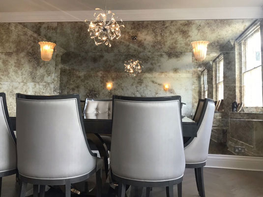 装飾ミラーガラス