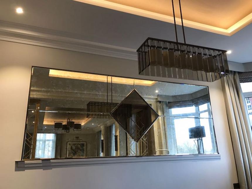 装飾ミラーガラス