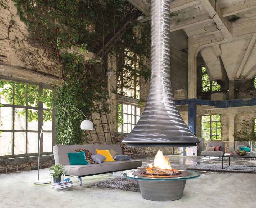 【フードタイプ暖炉】