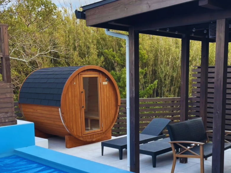 【国産檜バレルサウナ】 i – barrel Small-Long R18