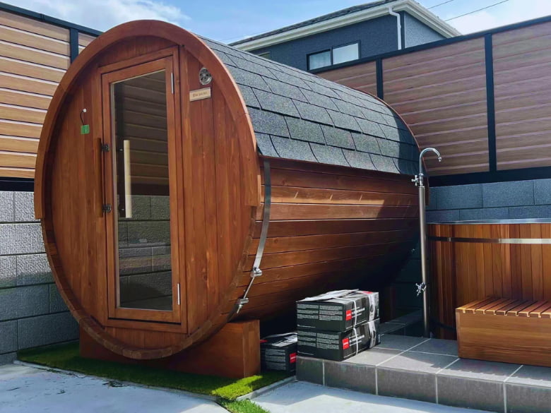 【国産檜バレルサウナ】 i – barrel Small-Long R18