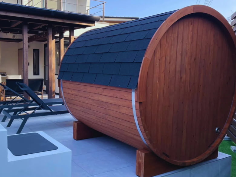 【国産檜バレルサウナ】 i – barrel Small-Long R18