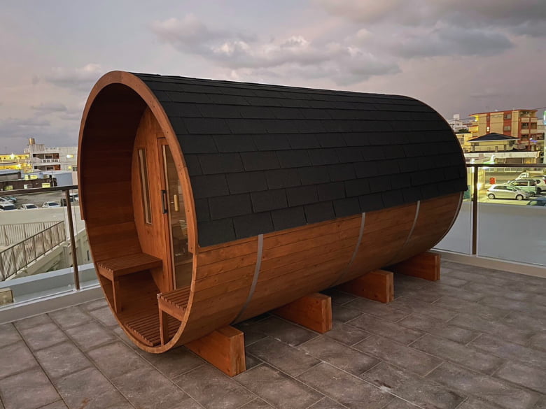 【国産檜バレルサウナ】 i ‒ barrel Large R35