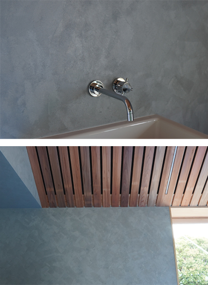 塗る亜鉛テクスチャー【店舗事例】