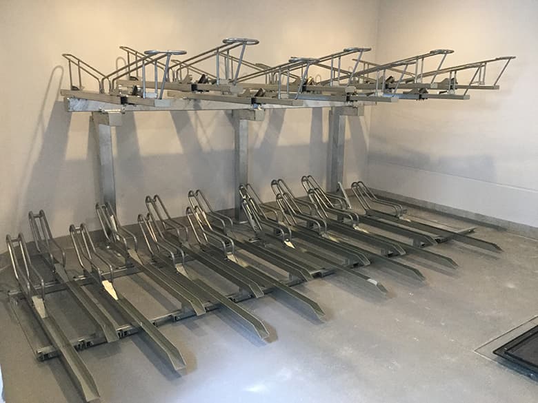 サイクルラック(SRGⅢ-F型 ガススプリング式)/サンキン株式会社