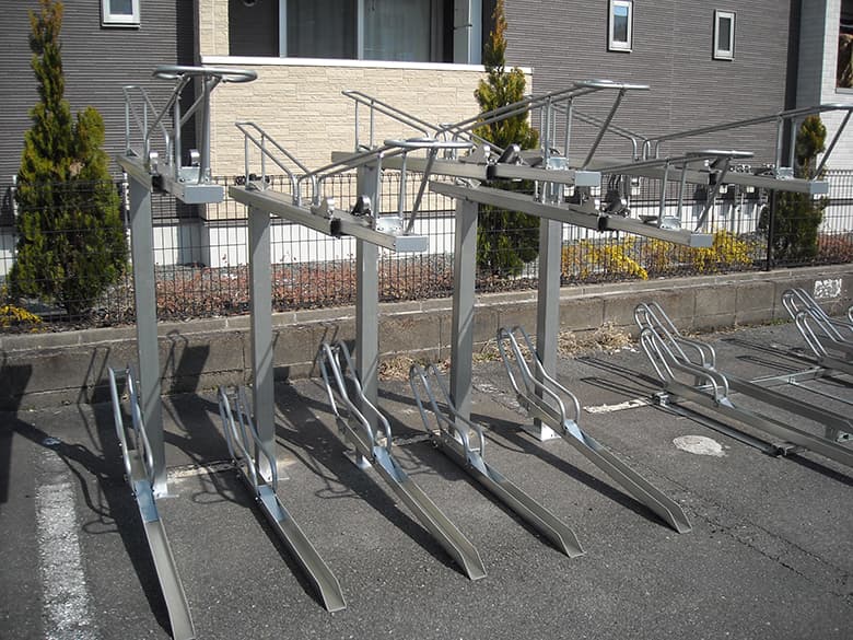 サイクルラック(SRGⅢ型 ガススプリング式)/サンキン株式会社