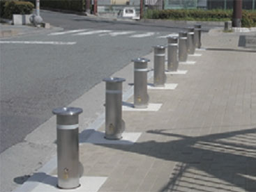 【スチール・ステンレス製】車止め(メドーマルク)