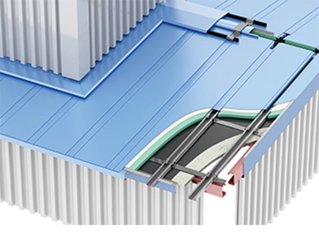 【金属屋根】縦葺 フラットタイプ