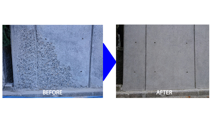 コンクリートアートシリーズ【コンクリート打ち放し 部分復元美装リペア】