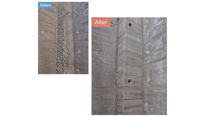 コンクリートアートシリーズ【コンクリート打ち放し 部分復元美装リペア】