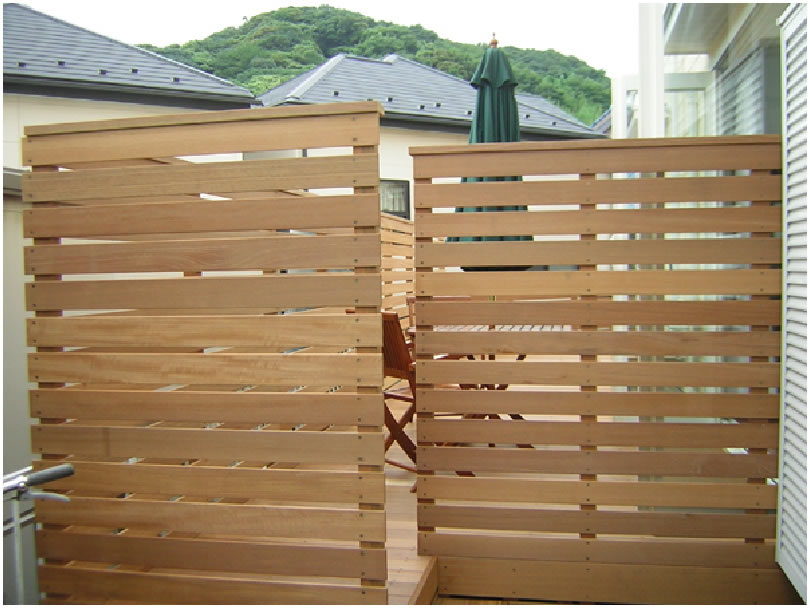 天然木フェンス材(セランガン・バツ) 薄板
