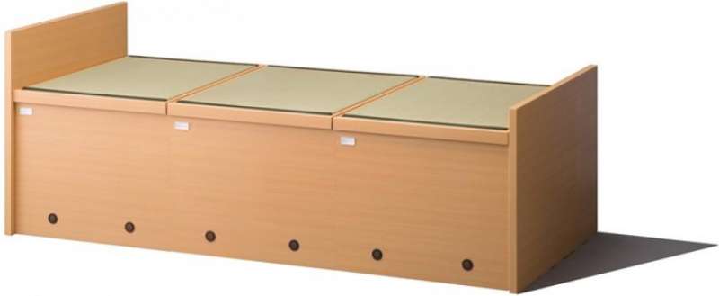 ガスダンパー式仮眠ベッド収納 2連タイプ/3連タイプ