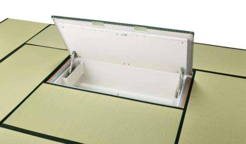 ガスダンパー式大型畳下収納庫/(半帖畳専用)