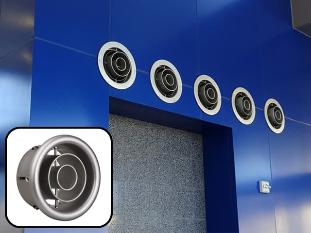 【空調用吹出口】アルミニウム製ターボノズル|NT|西邦工業株式会社