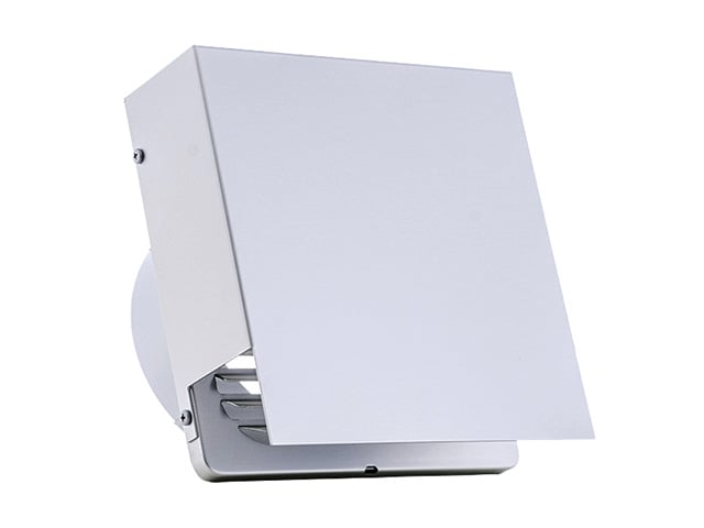 【外壁用アルミニウム製換気口】角型フラットフード|KXU