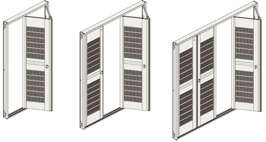 玄関ドア用通風スクリーン【リリーブ】'