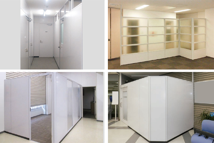 支柱内蔵式スチールパーティション【スタットイン50】