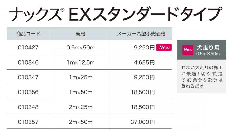 ナックス®EXスタンダードタイプ