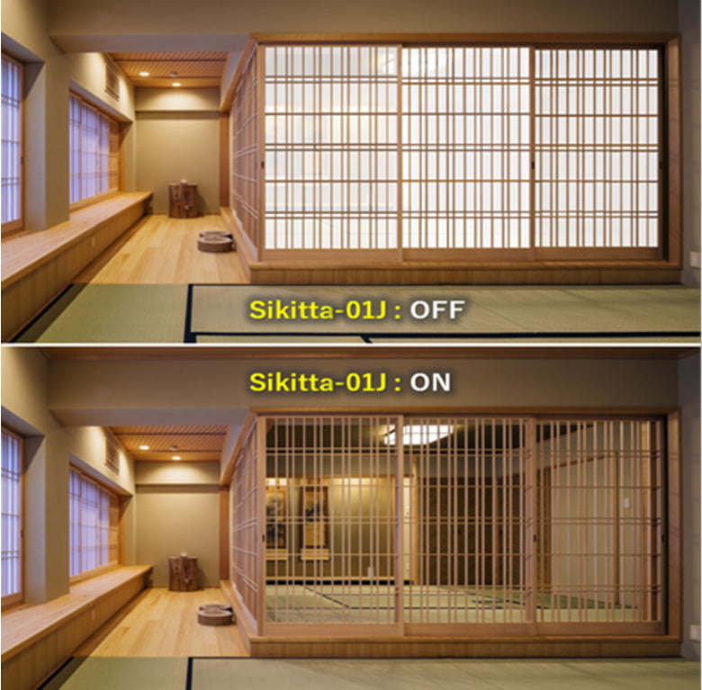 透明になる障子「ZEQOO(ゼクウ)」