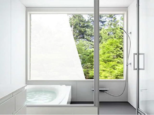 浴室用後貼り調光フィルム