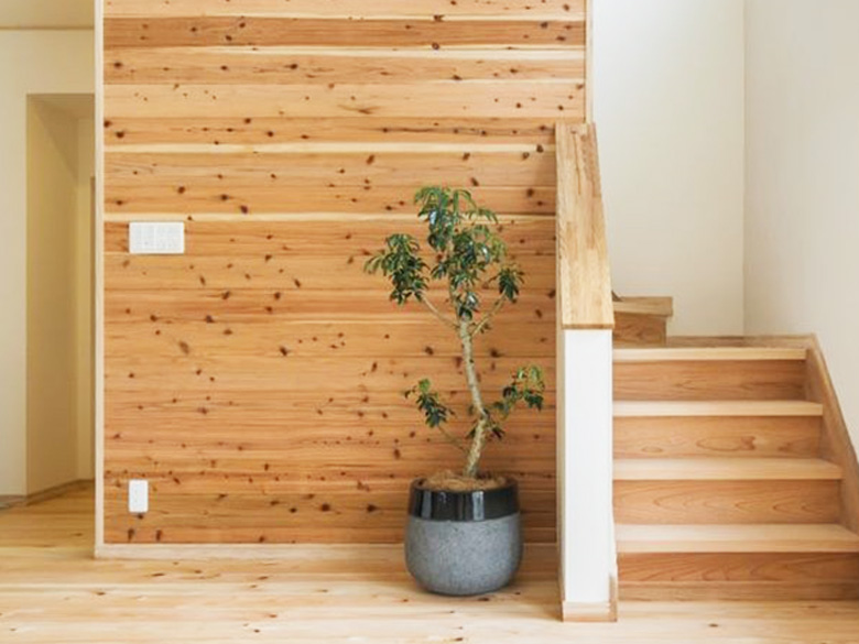 杉羽目板(節あり)