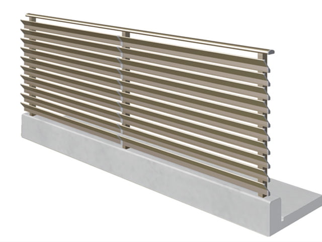 【アルミ手すり】ウィングブラインドレール