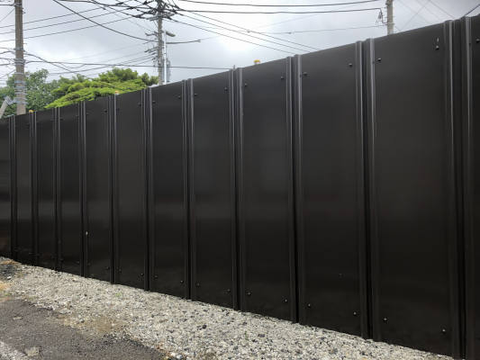 景観色仮囲い鋼板 「STダークブラウン」