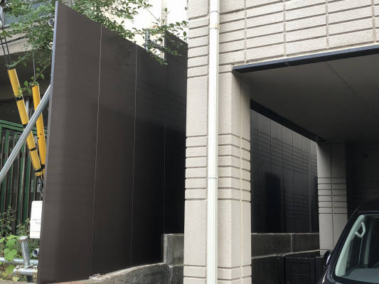 景観色仮囲い鋼板 「STダークブラウン」