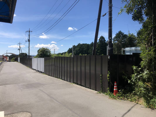 景観色仮囲い鋼板 「STダークブラウン」