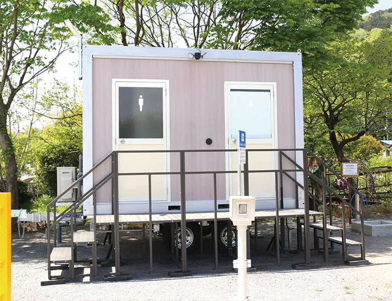 36型トイレトレーラー【屋外トイレハウス】/写光レンタル販売株式会社