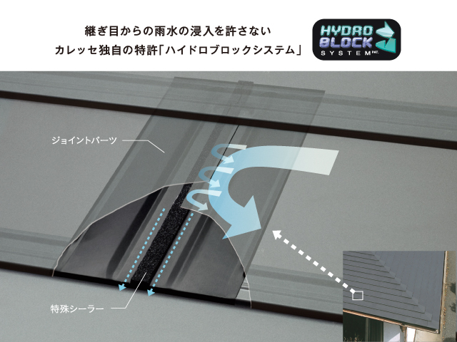 【カレッセS 遮熱plus】災害に強い屋根