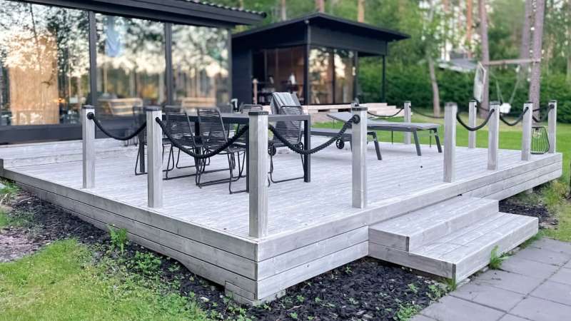 高耐久北欧産天然「KIVIPUU / キビプー」ウッドデッキ / 大陸貿易株式会社