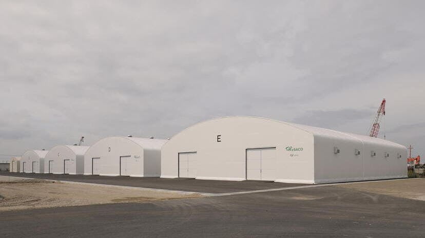 固定式テント倉庫