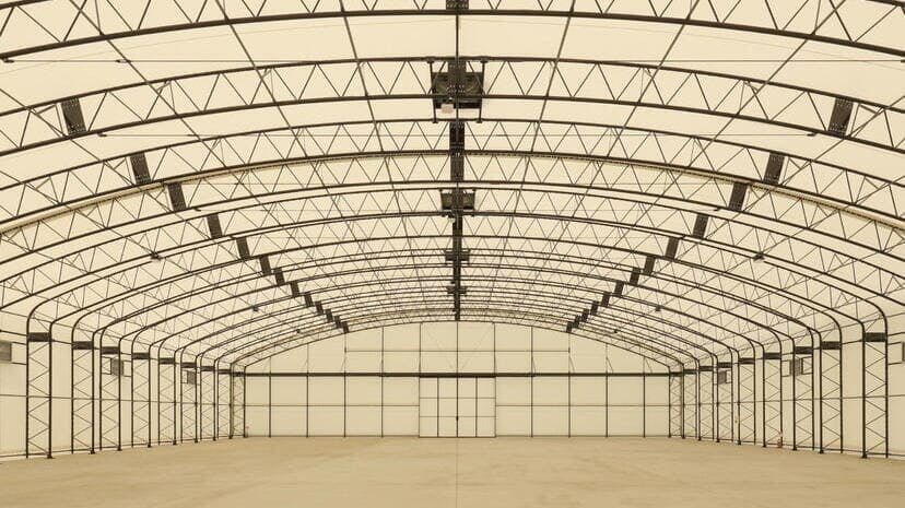 固定式テント倉庫