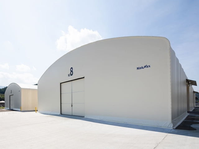 固定式テント倉庫