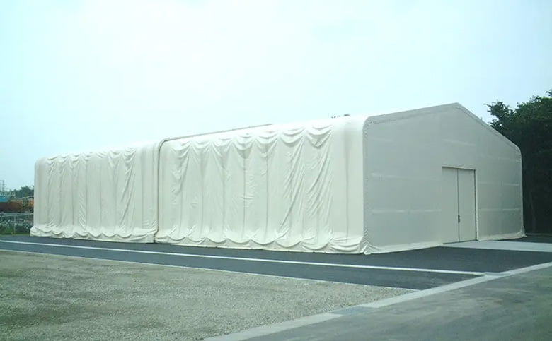 伸縮式テント倉庫/高島株式会社