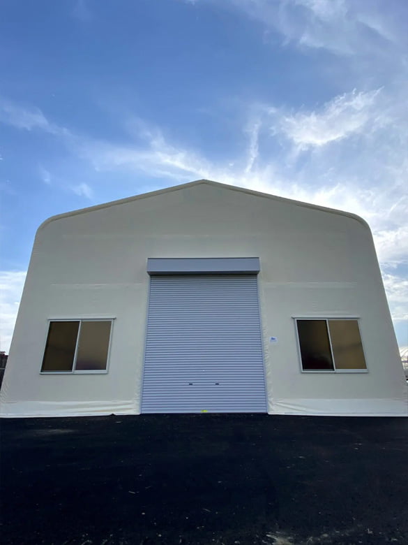施工事例】農業機械保管用テント倉庫/高島株式会社