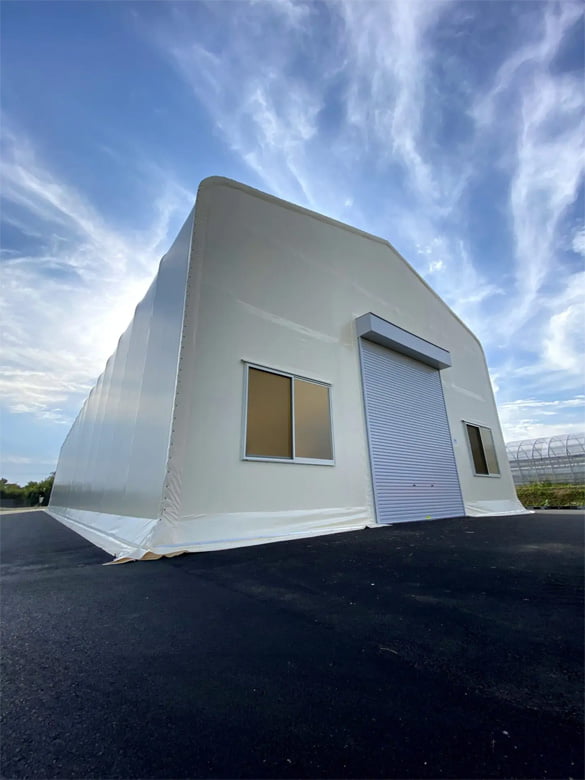 施工事例】農業機械保管用テント倉庫/高島株式会社