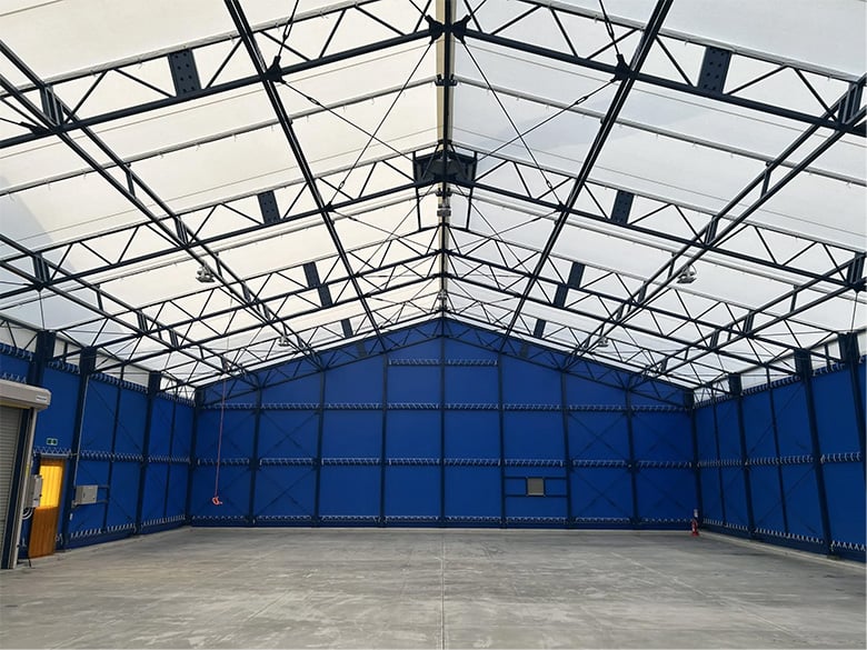 材料保管用シートハウス