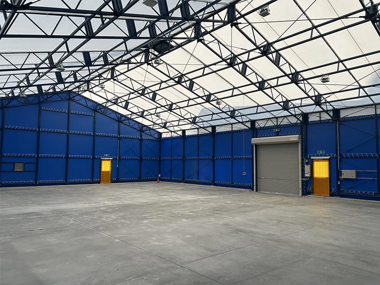 材料保管用シートハウス