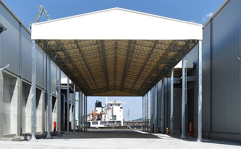 スケートボードパーク上屋テント他