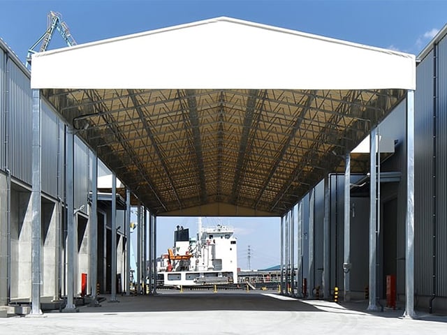 スケートボードパーク上屋テント他