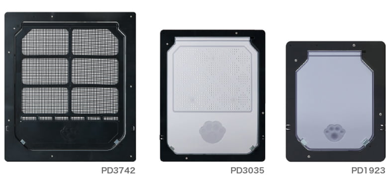 網戸用犬猫出入り口「PD3742/PD3035/PD1923」