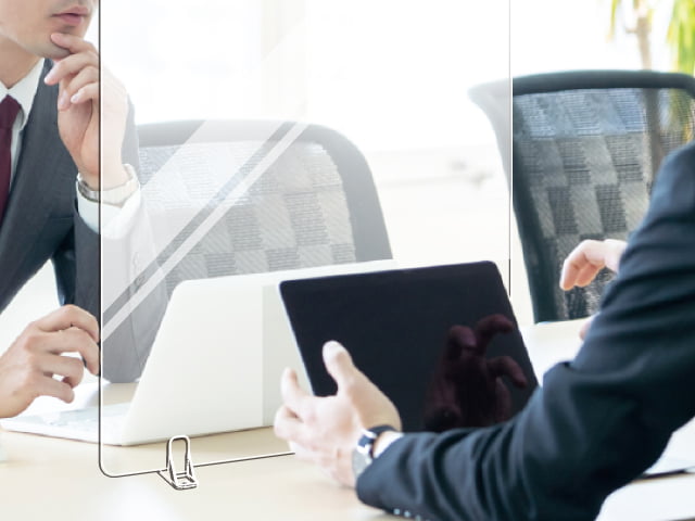 卓上パーテーション「TTM-07/TTM-12/TTM-11F/TTM-11K」