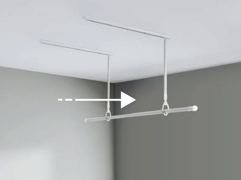 スライド式室内物干し「ドライウェーブ/TAR5686」