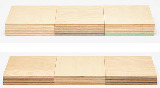 画像上:ペーパーウッド シリーズ2、画像下:ペーパーウッド シリーズ3