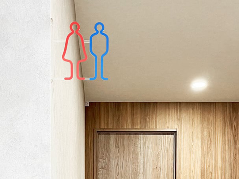 突き出しサイン・屋内 / 西崎ベース - 株式会社タム